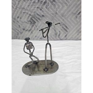 Certo Italian Hand-Crafted Metal Baseball Sculpture Brutalist Style